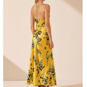 SHONA JOY - Romilly Silk Cross Front Cut Out Midi Dress